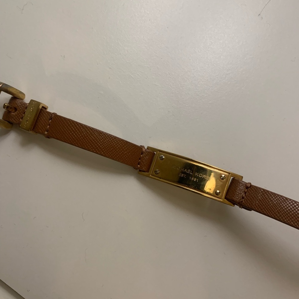 Michael Kors Brown bracelet with Gold Buckle